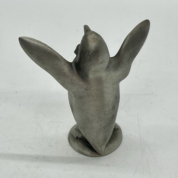 Hudson Pewter Penguin Conductor Maestro Figurine Band Animal Mascot Mini - Picture 4 of 5